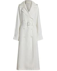 Ralph Lauren - Double-Breasted Belted Trench Coat - Lyst