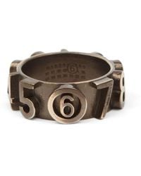MM6 by Maison Martin Margiela - Signature Numbers-motif Ring - Lyst