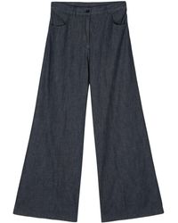 Aspesi - Mid-rise Wide-leg Jeans - Lyst