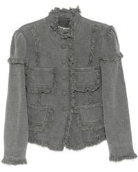 OPEN YY - Frayed Jacket - Lyst