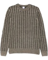 Aspesi - Checked Wool Sweater - Lyst