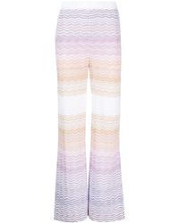 Missoni - Zigzag Knitted Trousers - Lyst