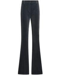Etro - Ausgestellte Hose Aus Samt - Lyst