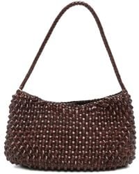 Dragon Diffusion - Basil Cactus Woven-Leather Shoulder Bag - Lyst