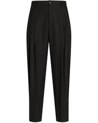 Dolce & Gabbana - Pinstripe Virgin-Wool Trousers - Lyst