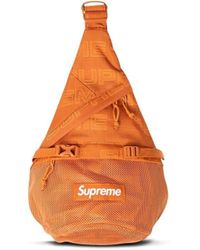 Supreme Bolso Sling con logo estampado - Naranja