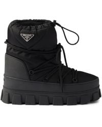 Prada - Quilted Après Ski Boots - Lyst