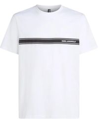KARL LAGERFELD - Logo Beach T-Shirt - Lyst