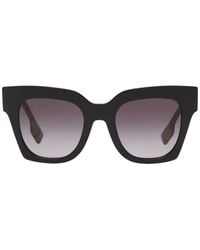 Burberry - Bio-Acetate Square Frame Sunglasses - Lyst