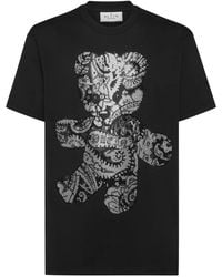 Philipp Plein - Paisley Teddy Bear-Print T-Shirt - Lyst