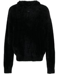 HELIOT EMIL - Logo-Plaque Faux-Fur Hoodie - Lyst