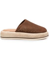 SERGIO MORETTI FIRENZE - Perforated Platform Mules - Lyst