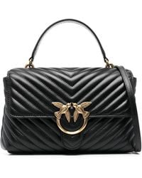 Pinko - Love Lady Chevron-Quilted Tote Bag - Lyst