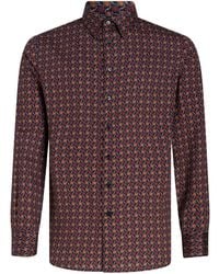 Etro - Graphic-Print Cotton Shirt - Lyst