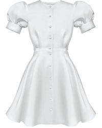 POST MERIDIEM - Button-Down Mini Dress - Lyst