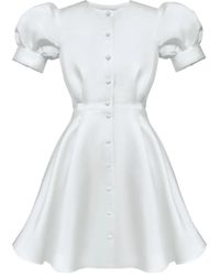 POST MERIDIEM - Button-Down Mini Dress - Lyst