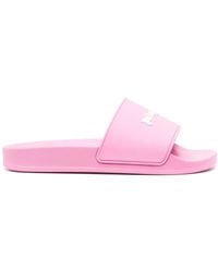 Palm Angels - Classic Logo Pool Slides - Lyst