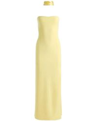 Alice + Olivia - Chana Strapless Side-Slit Maxi Dress - Lyst
