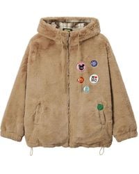 Mini Cream - Hooded Appliqué Jacket - Lyst