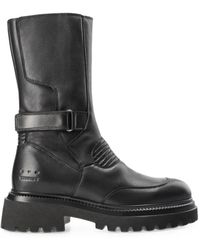 COPENHAGEN - Bottes En Cuir À Boucles - Lyst