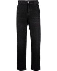 Karl Lagerfeld Essential Straight Leg Jeans - Black