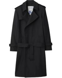 Burberry - Trenchcoat Met Dubbele Rij Knopen En Ceintuur - Lyst