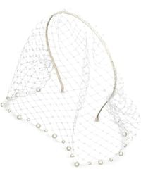 Jennifer Behr - Perline Voilette Embellished Veil - Lyst