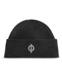 Samsøe & Samsøe - Logo-Patch Ribbed Beanie Hat - Lyst