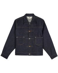 Brain Dead - X A.P.C. Cropped Denim Jacket - Lyst