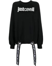Just Cavalli - Sweatshirt mit Logo-Print - Lyst