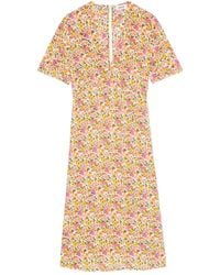 Zadig & Voltaire - Rhodral Floral-Print Midi Dress - Lyst