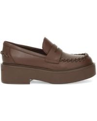 Gianvito Rossi - Yuna Braided-Detail Loafers - Lyst