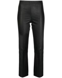 By Malene Birger - Florentina Cropped Leather Trousers - Lyst