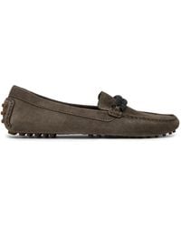 Brunello Cucinelli - Mocassins En Cuir À Détails Métalliques - Lyst