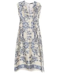Liu Jo - V-Neck Floral-Print Maxi Dress - Lyst