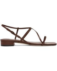 STUDIO AMELIA - Bias Wrap Flat Sandals - Lyst