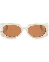 Michael Kors - Rectangle-Frame Sunglasses - Lyst