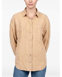 Brunello Cucinelli - Chemise À Boutons Pression Et Poche Poitrine - Lyst