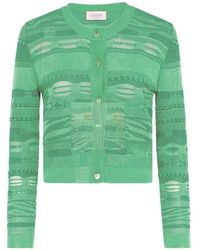 Laneus - Cardigan À Boutonnière - Lyst