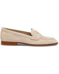 Santoni - Penny-Loafer mit runder Kappe - Lyst