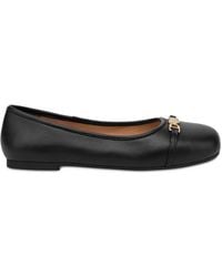 Love Moschino - Ballerinas Mit Herz-Schild - Lyst