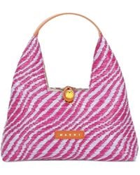 Marni - Borsa Tote Trapeze Con Logo - Lyst