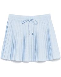 Sandro - Short Pleated Rhinestone Skirt - Lyst