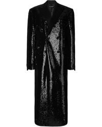 Dolce & Gabbana - Peak-Lapel Double-Breasted Coat - Lyst