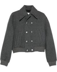 Ami Paris - Double-Breasted Bomber Jacket - Lyst