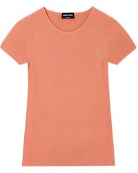 Giorgio Armani - Ribbed-Knit T-Shirt - Lyst