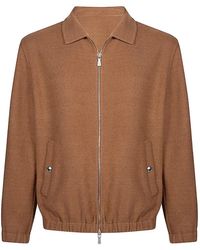 Eleventy - Full Zip Bomber Jacket - Lyst