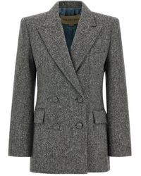 Valentino Garavani - Peak-Lapel Double-Breasted Blazer - Lyst