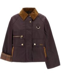 Barbour - Cottingham Waxed Corduroy-Collar Jacket - Lyst