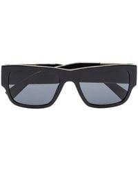 Versace - Sonnenbrille Mit Eckigem Gestell - Lyst